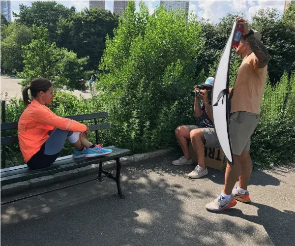Jenna Wolfe on a photoshoot